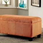 REMI STORAGE OTTOMAN ORANGE CM-BN6036OR